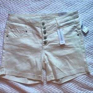 Rue21 high waisted white shorts